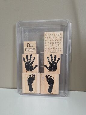 I'm Here Wood Block Stampin Up Stamp Set